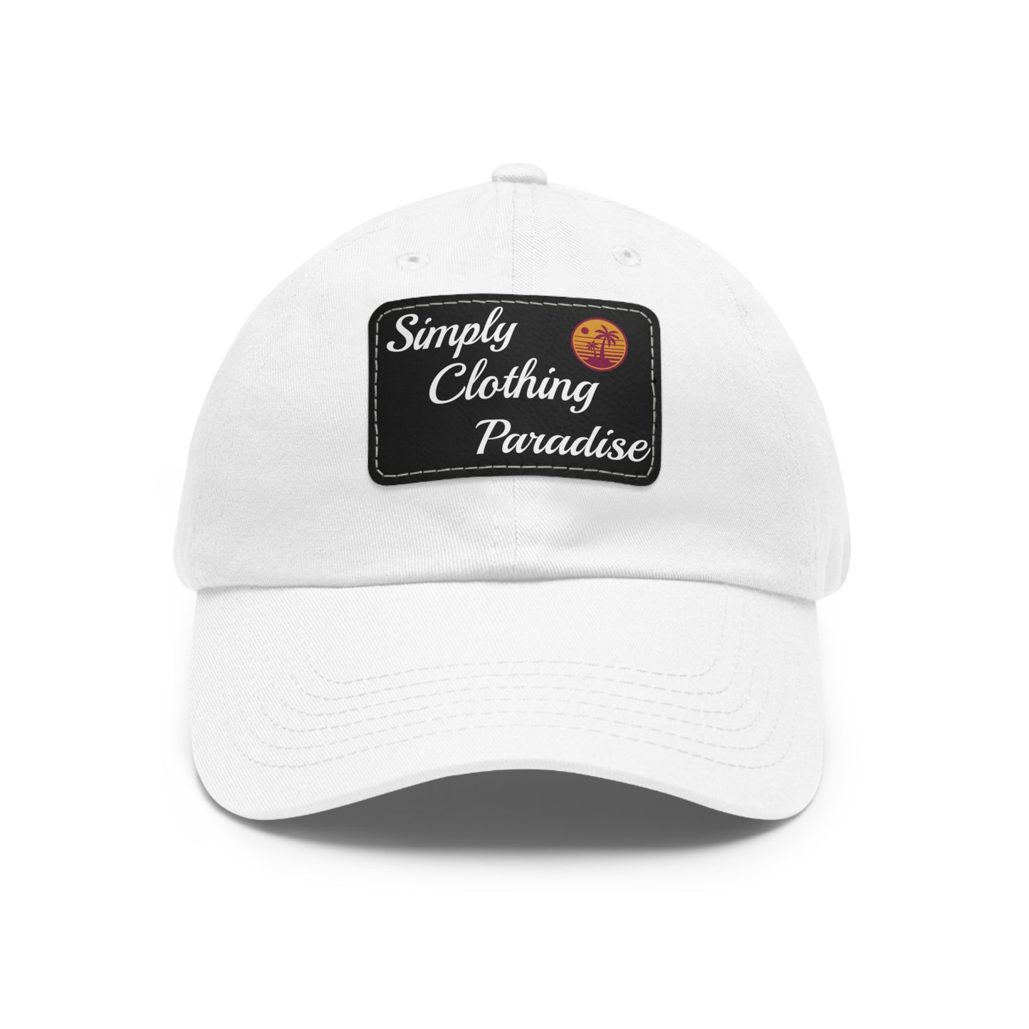 Dad Hat with Leather Patch (Rectangle)